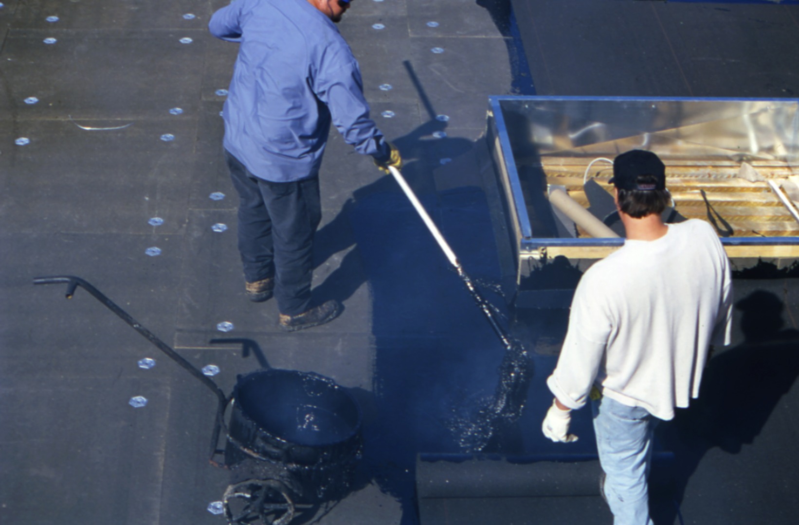 Commercial flat roof installation by Republic Roofing