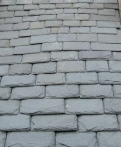 Natural slate roofing on St. Louis area home